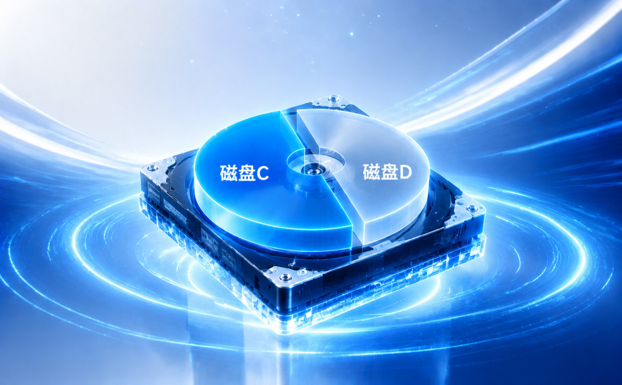 磁盘C和磁盘D示意图